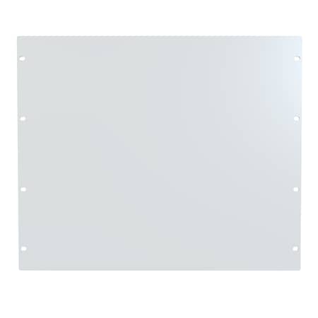 Hammond 9U FLAT STEEL Panel WHITE PBPS19015WH